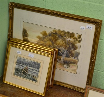 Lot 1226 - George Anderson Short (1856-1945) Homeward Bound, watercolour, together with a group of five...