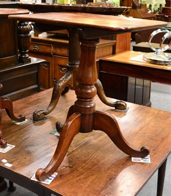 Lot 1269 - 19th century oak tripod table