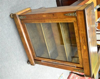 Lot 1280 - A 19th century satinwood inlaid mahogany pier cabinet