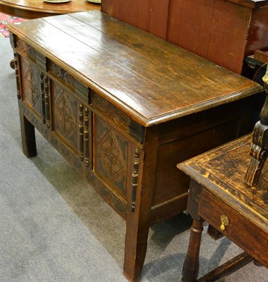 Lot 1300 - An oak coffer, Dorset circa 1670