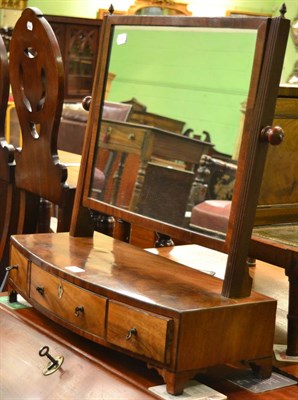 Lot 1358 - A Victorian mahogany toilet mirror