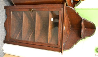 Lot 1378 - Arts & Crafts dark oak corner cupboard