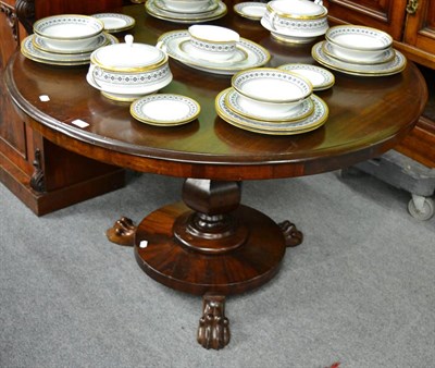 Lot 1396 - A 19th century mahogany breakfast table