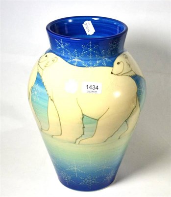 Lot 1434 - Dennis Chinaworks vase, Polar Bears pattern, 36.5cm high