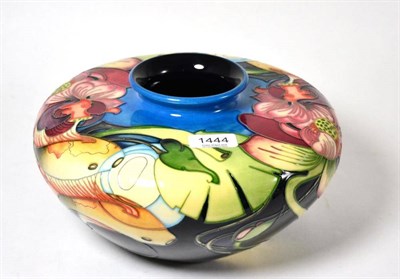 Lot 1444 - A modern Moorcroft trial fish pattern vase, 15cm high