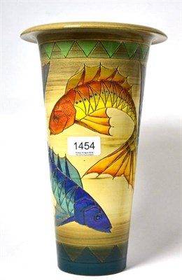 Lot 1454 - A Dennis Chinaworks Fish pattern vase, No.11, 28.5cm