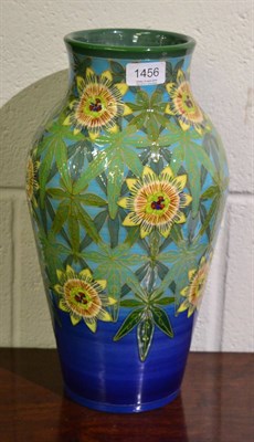 Lot 1456 - A Dennis Chinaworks Passion Flower pattern vase, 37.5cm