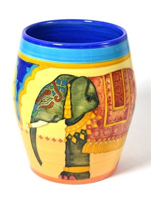 Lot 1457 - A Dennis Chinaworks Indian Elephant pattern vase, No.4, 19cm