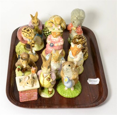 Lot 3 - A group of twelve Beswick and Royal Doulton Beatrix Potter figures