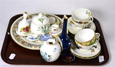 Lot 47 - A collection of 20th century porcelain including a ";Viking plate"; with certificate etc (qty)