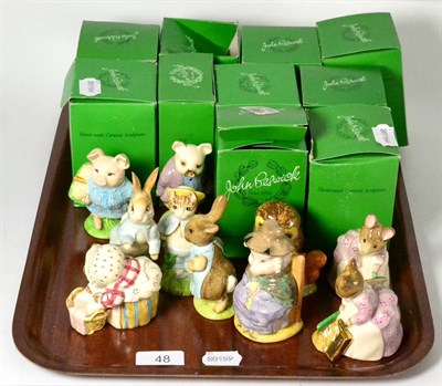 Lot 48 - A group of ten Beswick Beatrix Potter figures, boxed