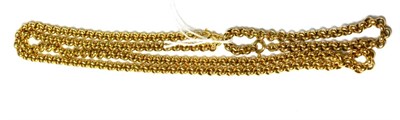 Lot 74 - A 9ct gold belcher chain and bracelet
