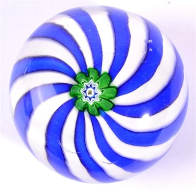 Lot 35 - A Clicy Swirl Paperweight, circa 1850, with central green, blue and white cane within...
