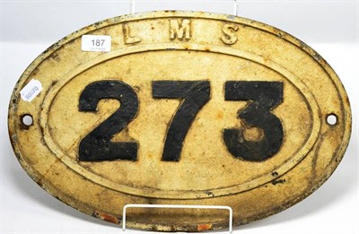 Lot 187 - A railway cast iron bridge no.273 from the Settle and Carlisle Railway, branded LMS, circa 1920