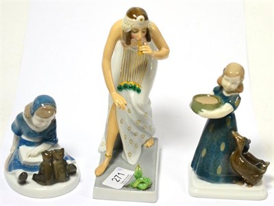 Lot 271 - Two Rosenthal Kauffman figures and a Rosenthal figure (a.f.)