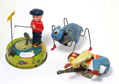 Lot 281 - Three tin toys including Chad Valley (3)