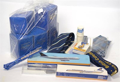 Lot 284 - A collection of British Caledonian airways memorabilia and related items (qty)