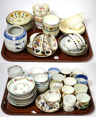 Lot 310 - A group of 19th century ceramics (on two trays)