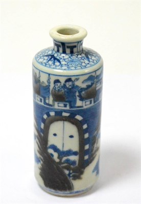 Lot 354 - A small Chinese blue and white bottle