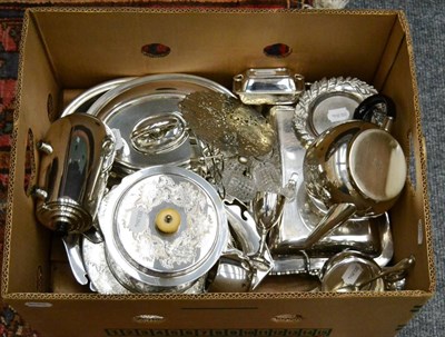 Lot 1001 - Collection of silver plated wares including two entree dishes (qty)