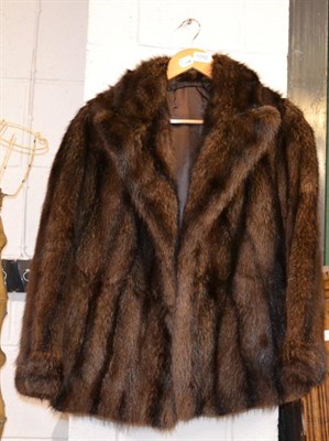 Lot 1092 - Brown mink coat by S W Scott