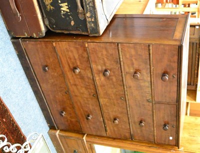 Lot 1156 - Victorian mahogany five height chest of drawers, with turned wooden handles