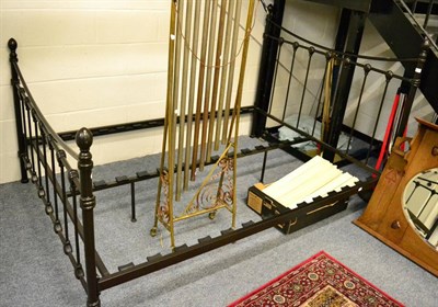 Lot 1160 - A painted metal double bed frame