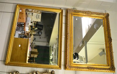 Lot 1164 - Two gilt framed mirrors