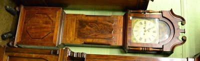 Lot 1249 - A mahogany eight day painted dial longcase clock