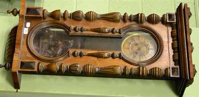 Lot 1252 - A striking Vienna type wall clock