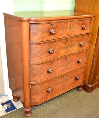 Lot 1271 - A 19th century mahogany chest of drawers