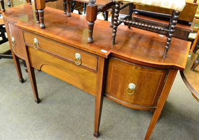 Lot 1291 - A 19th century mahogany sideboard