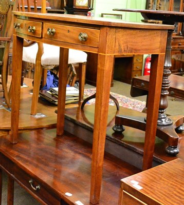 Lot 1294 - Small bow fronted side table