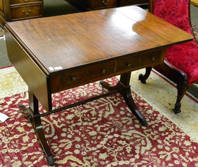 Lot 1307 - A mahogany sofa table