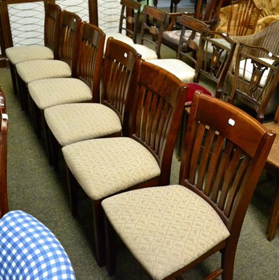 Lot 1333 - A set of six modern slat-back dining chairs (6)