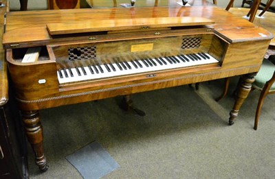 Lot 1346 - A 19th century mahogany square piano by William Stodart & Son, London