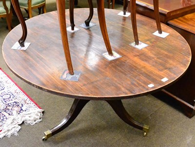 Lot 1354 - A mahogany tripod breakfast table