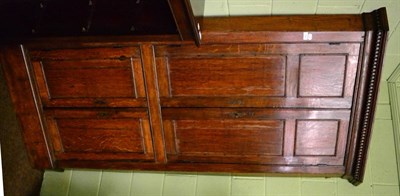 Lot 1369 - An 18th century free standing corner cupboard