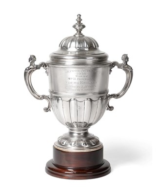 Lot 123 - The Liverpool Autumn Cup: A Silver Twin-Handled Trophy Cup and Cover, Boodle & Dunthorne,...