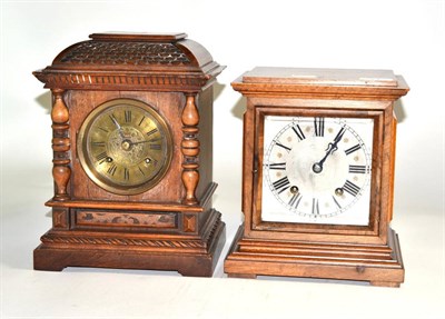 Lot 71 - Two striking mantle clocks