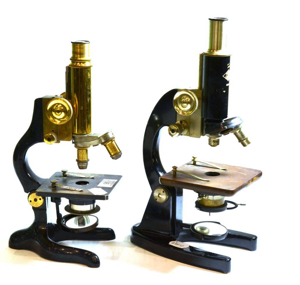 Lot 91 - E Leitz microscope and Prior microscope (2)