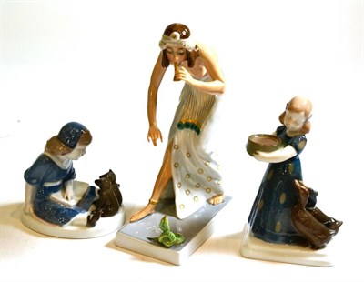 Lot 104 - Two Rosenthal Kauffman figures and a Rosenthal figure (a.f.)