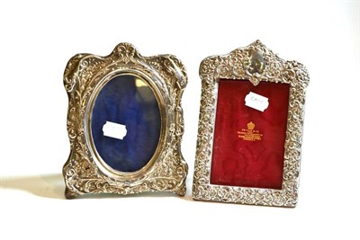 Lot 105 - Two silver picture frames