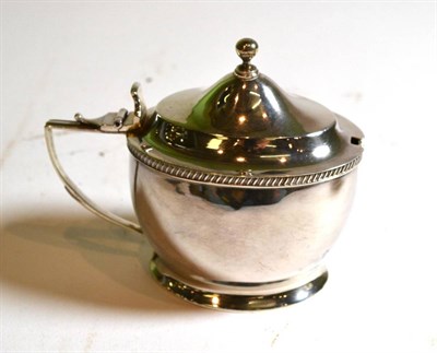 Lot 115 - A George III silver lidded mustard, London, 1805 by H.V.