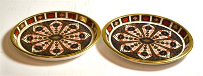 Lot 118 - A pair of Royal Crown Derby '1128' Imari oval dishes