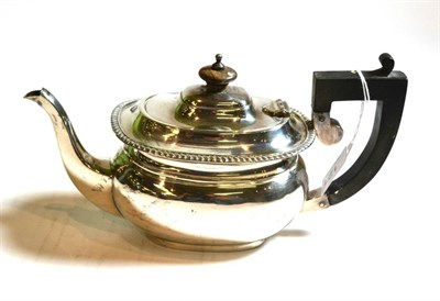 Lot 121 - A silver bachelor's teapot