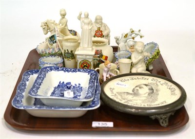 Lot 135 - A collection of crested china including W.H. Goss examples; together with two graduated George...