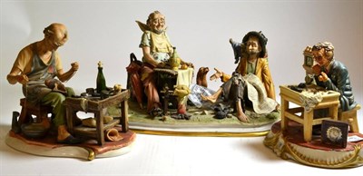 Lot 140 - Three Capodimonte figures, one a limited edition No. 175/300