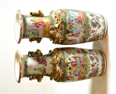 Lot 141 - A pair of 19th century Chinese famille rose vases