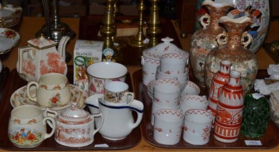 Lot 153 - 18th century tea wares, Victorian glass dump, Bunnykins baby wares, Beswick Beatrix Potter figures